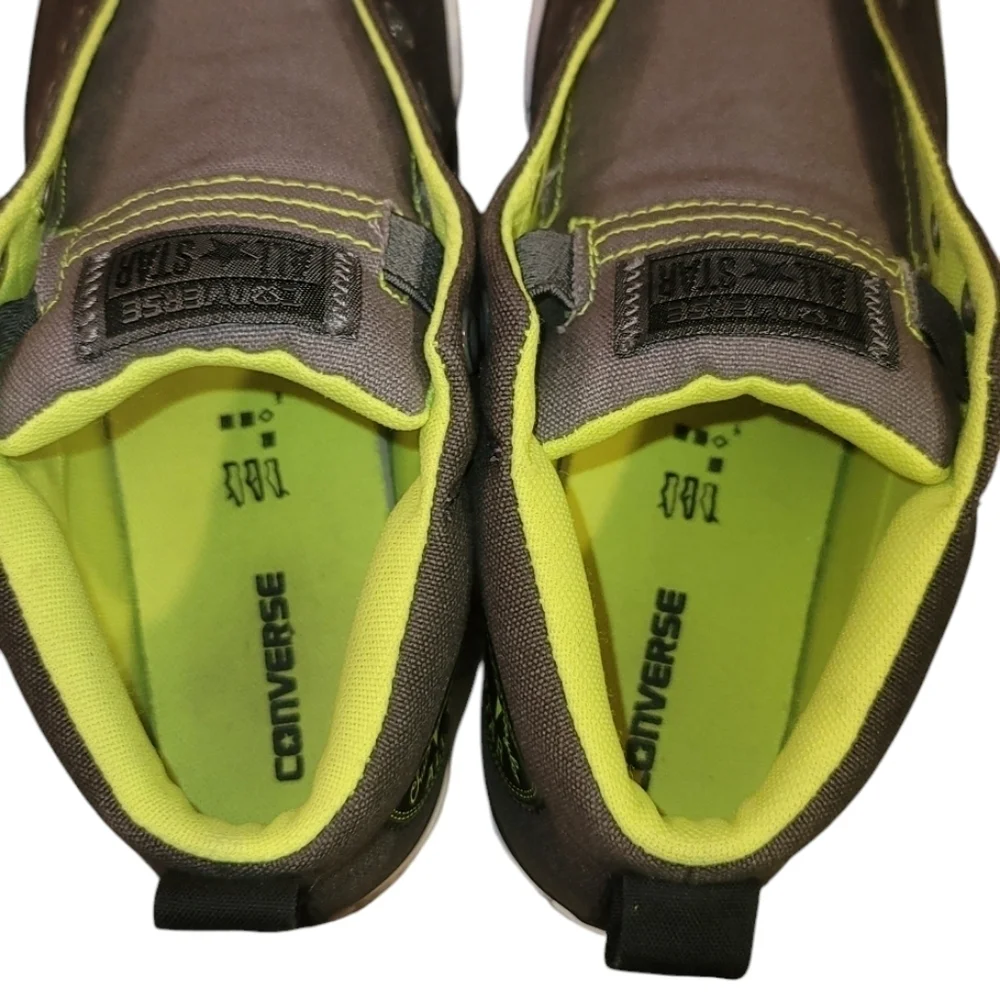 Converse All Star High Top Neon Sneakers Dual Wear Lace-up or no Laces - Picture 7 of 16